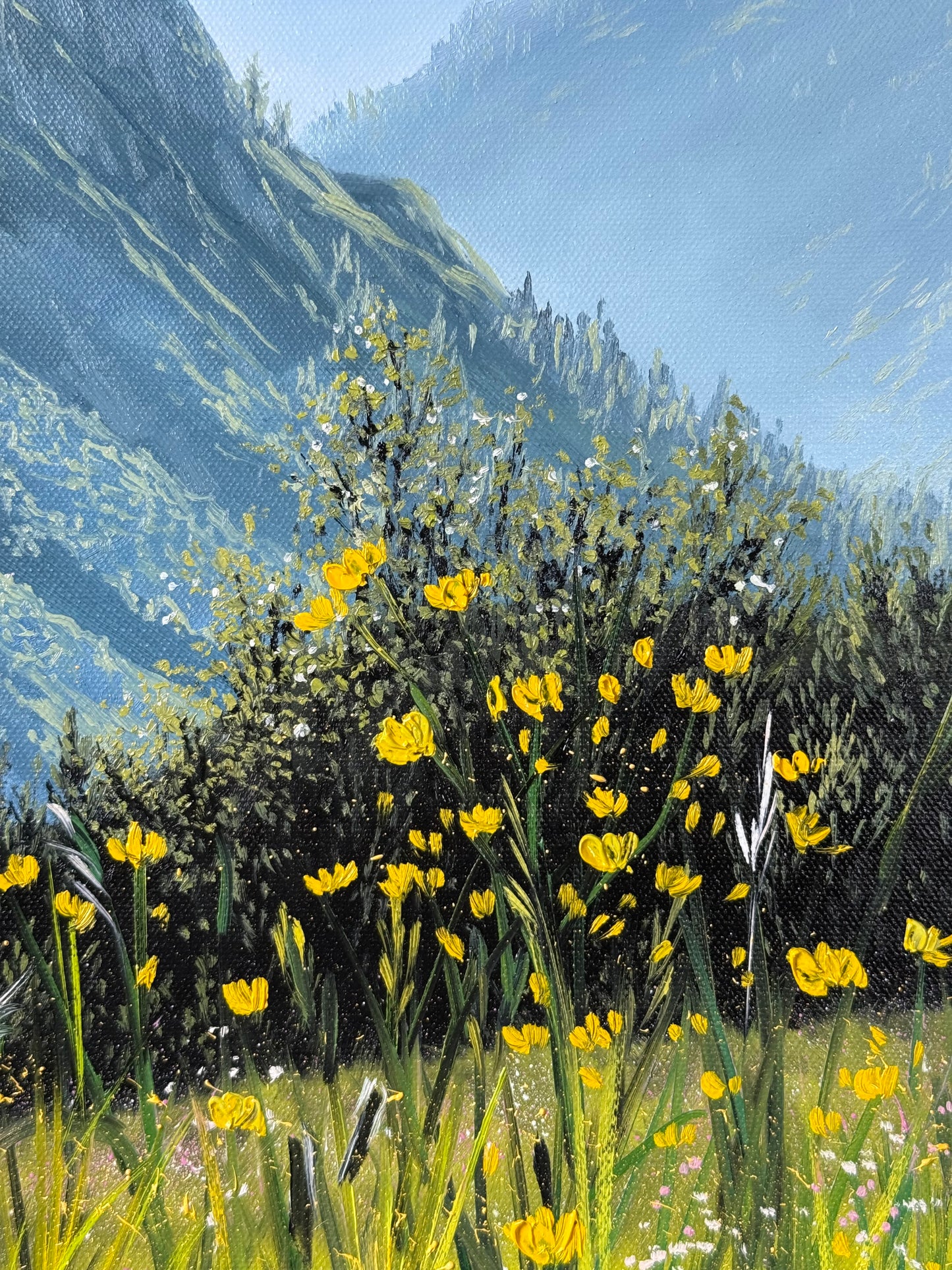 “Austrian mountains” oil painting