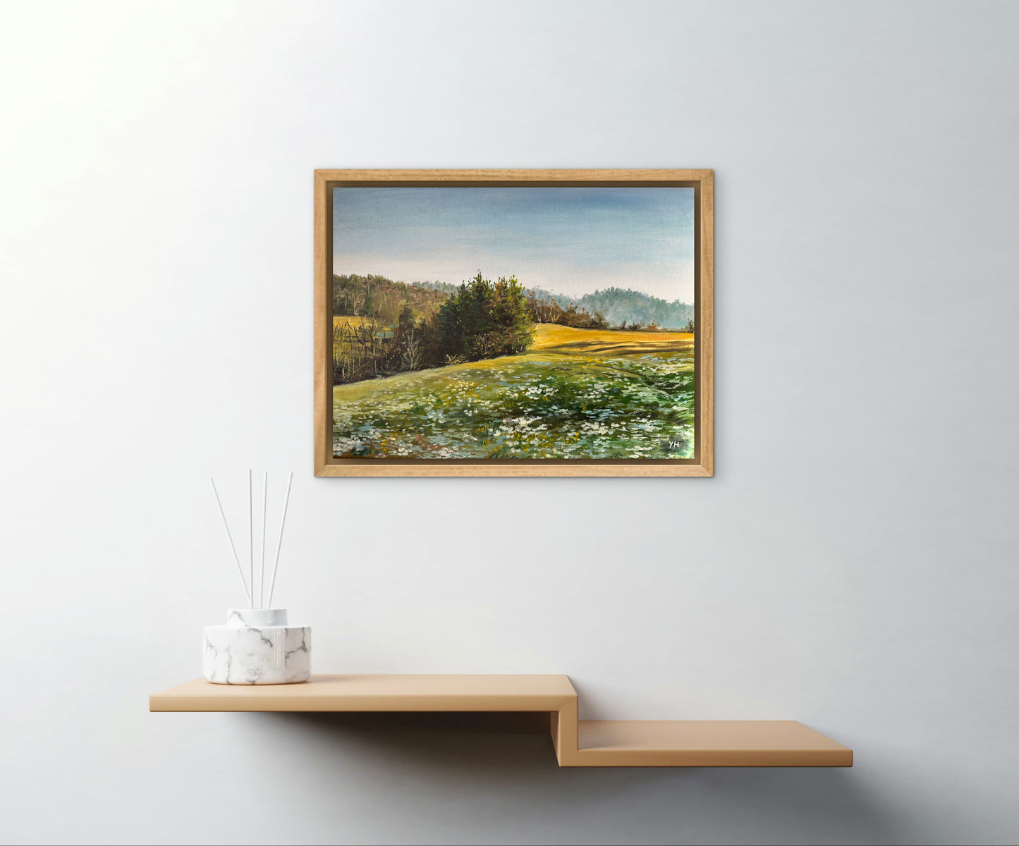 "Lautertal Hills" oil painting