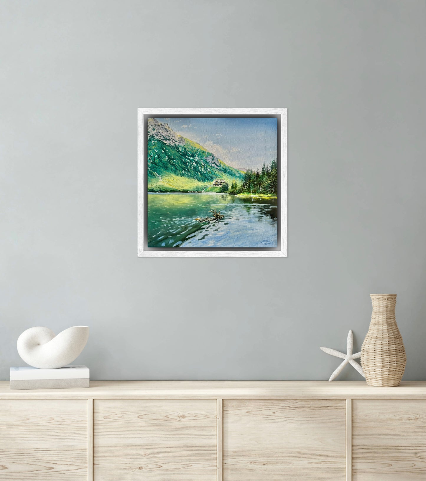 “Morskie Oko in the Tatra Mountains” oil painting