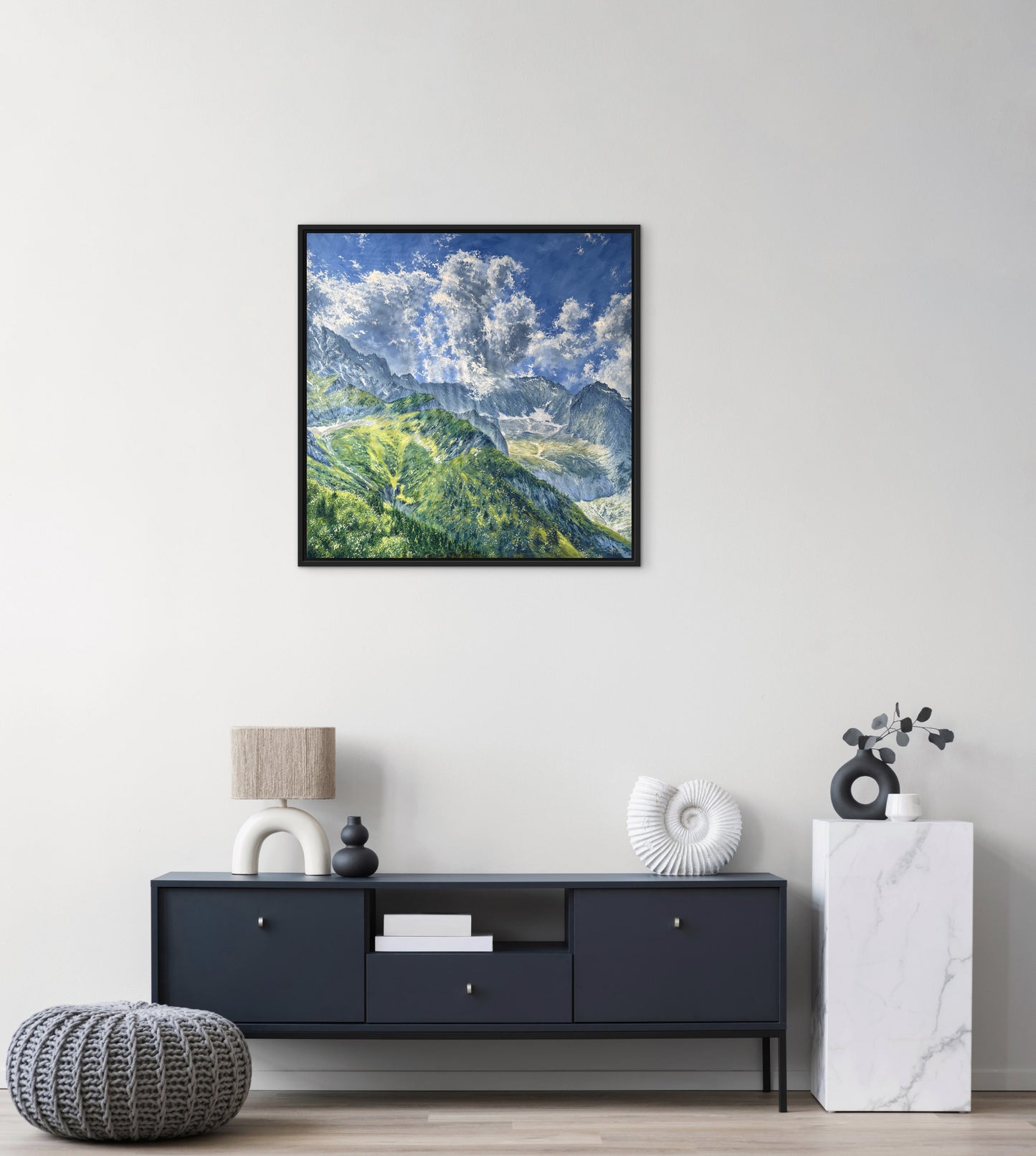 “Höllental, Alpen“ oil painting