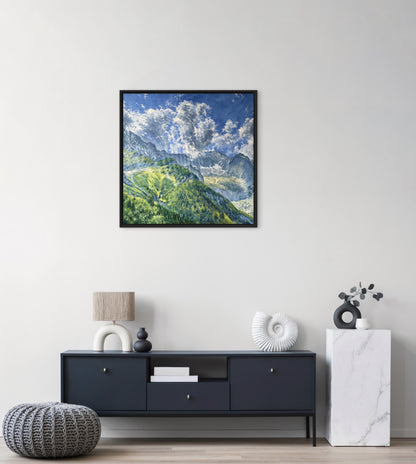“Höllental, Alpen“ oil painting