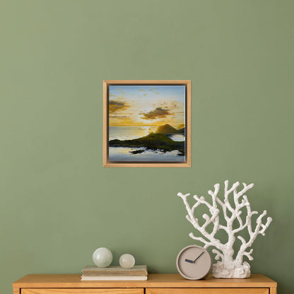 “Sunset over the Lofoten Islands” oil painting