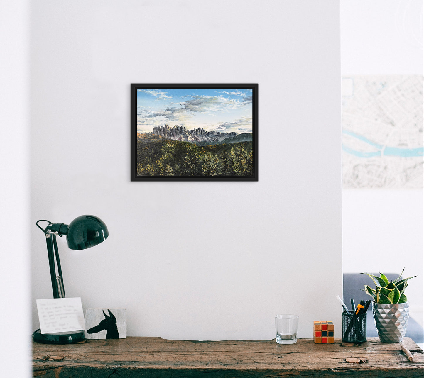 "Dolomites in Italy" oil painting
