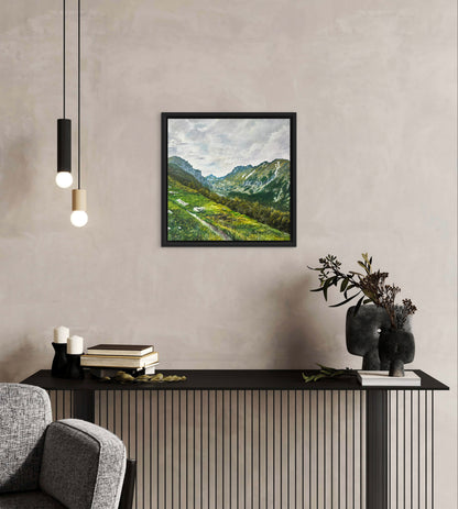 "Strbske Pleso" oil painting