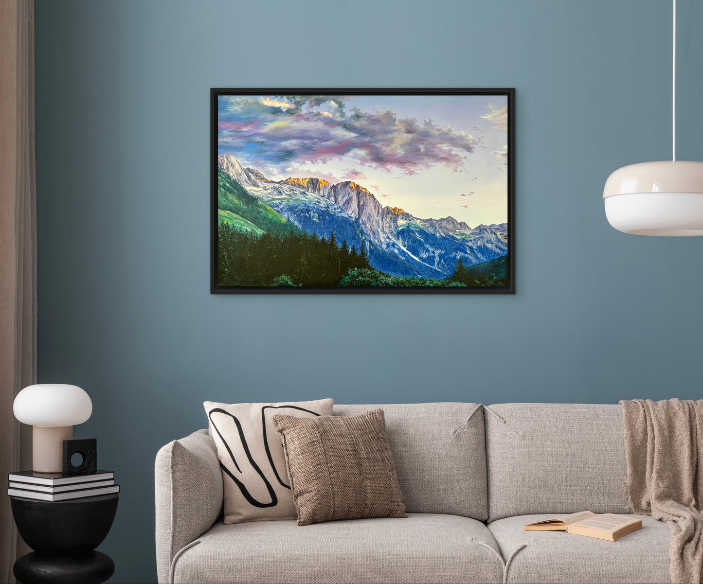 "Albanian Mountains" oil painting