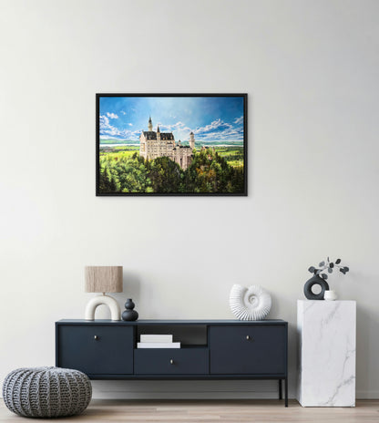 "Neuschwanstein Castle" acrylic painting