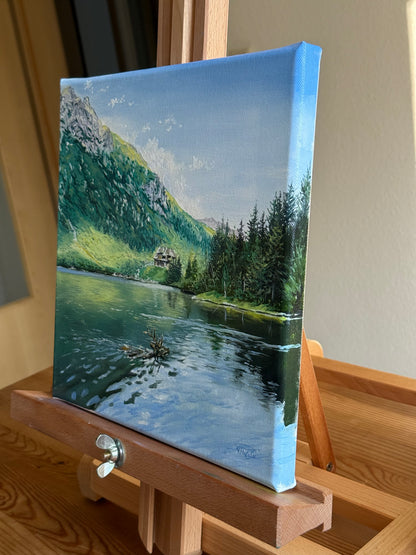 “Morskie Oko in the Tatra Mountains” oil painting
