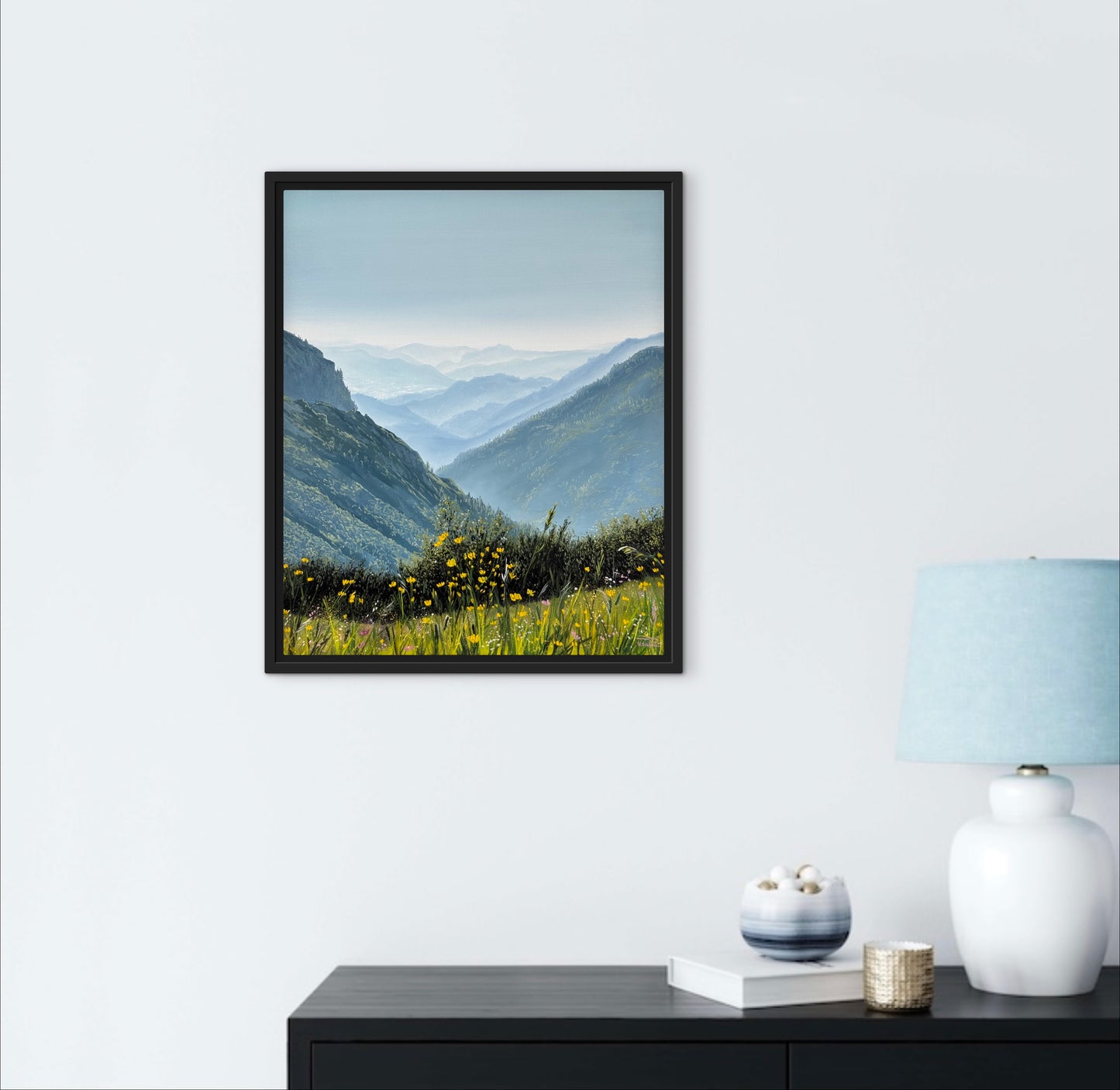 “Austrian mountains” oil painting