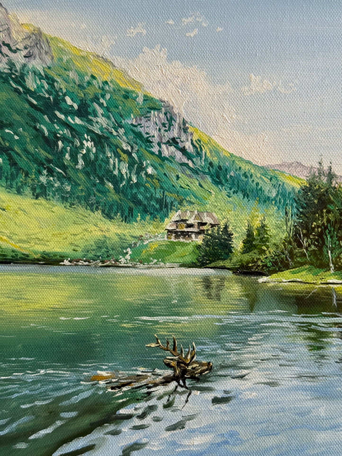“Morskie Oko in the Tatra Mountains” oil painting