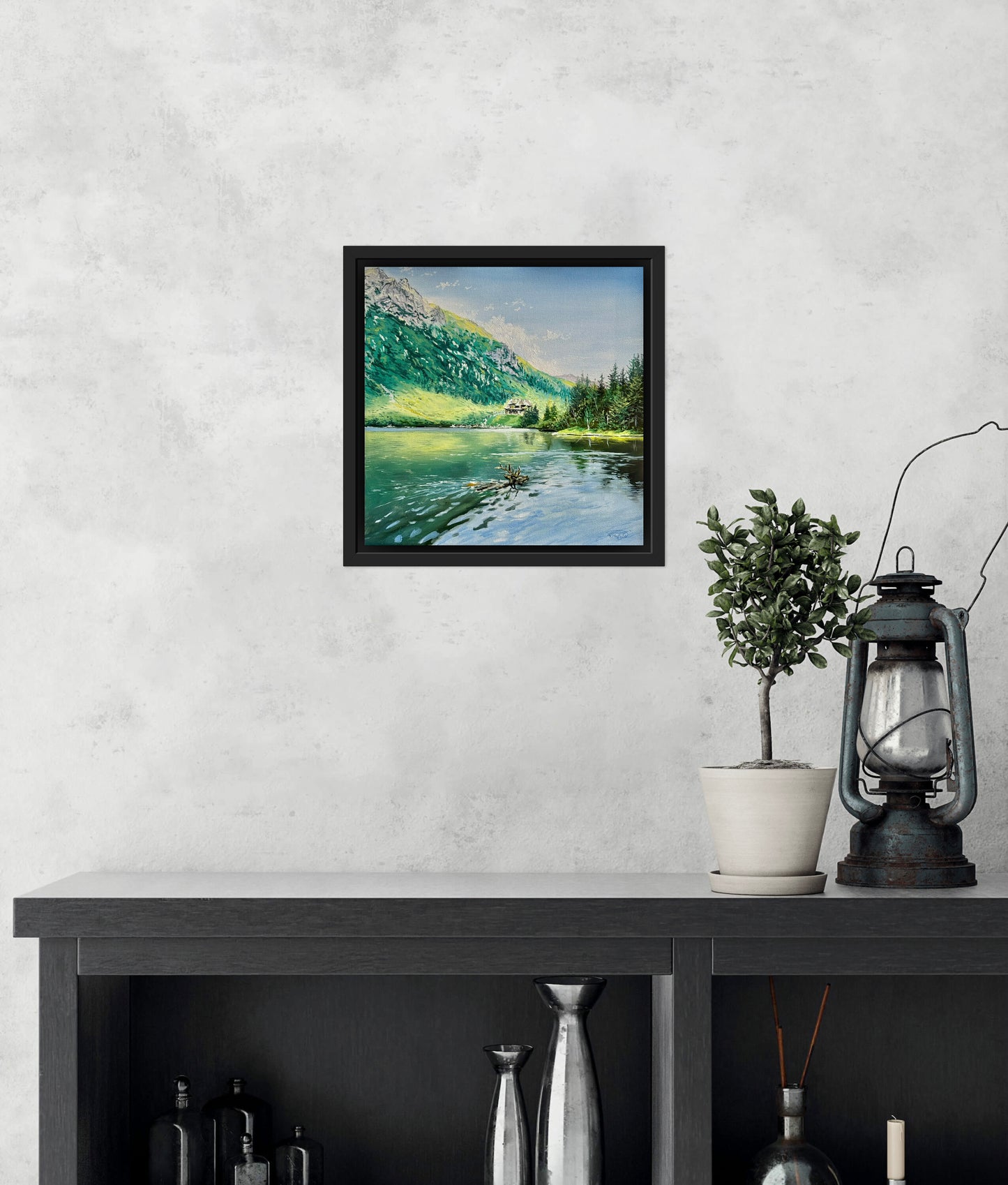 “Morskie Oko in the Tatra Mountains” oil painting