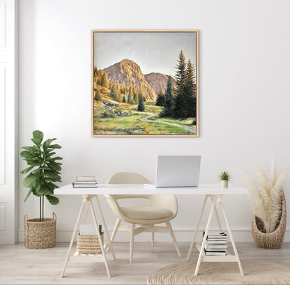 "Près du Lac Fourchu" oil painting