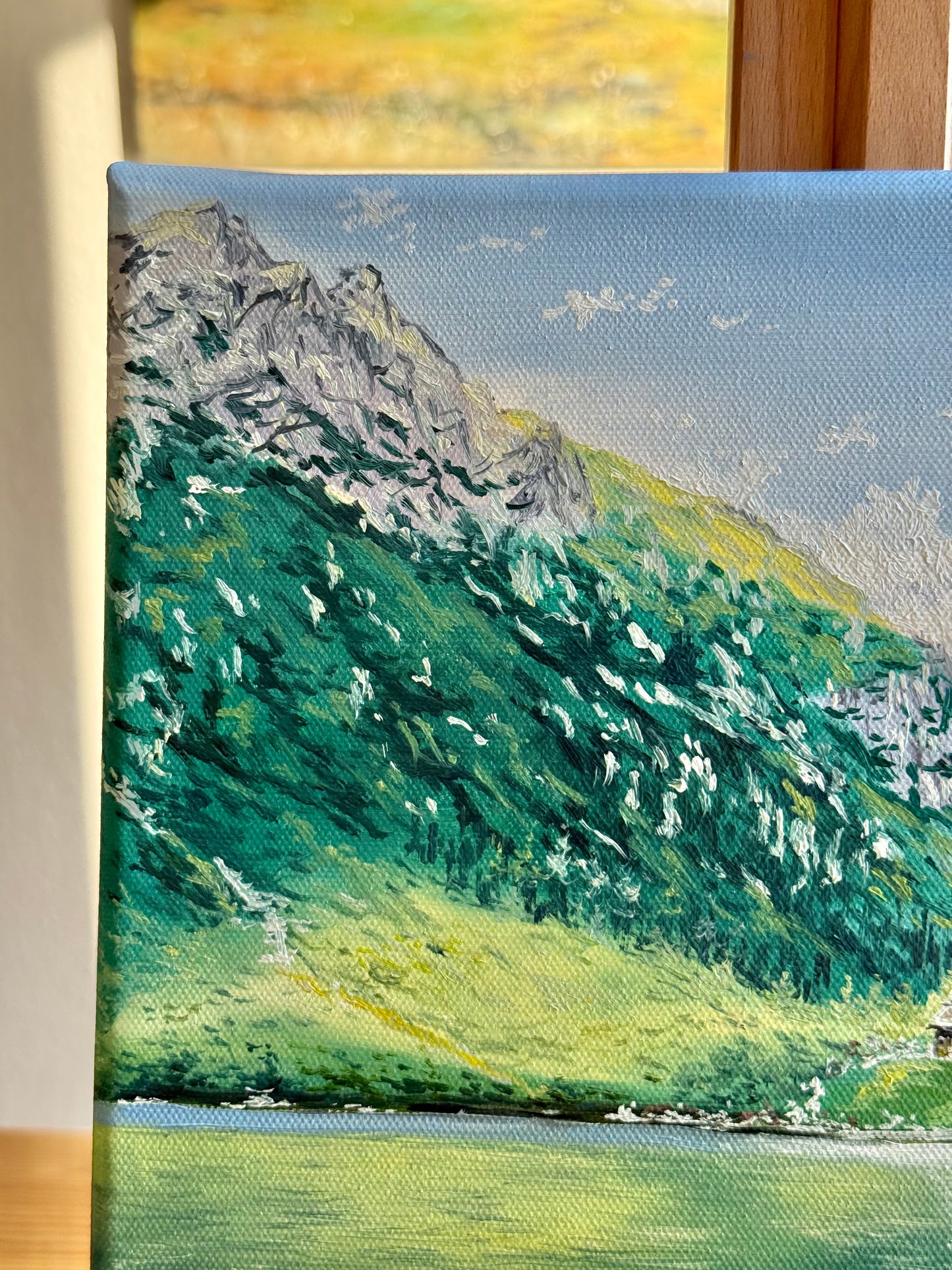 “Morskie Oko in the Tatra Mountains” oil painting
