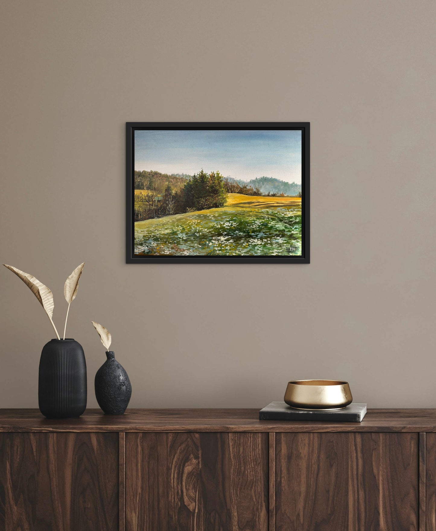 "Lautertal Hills" oil painting