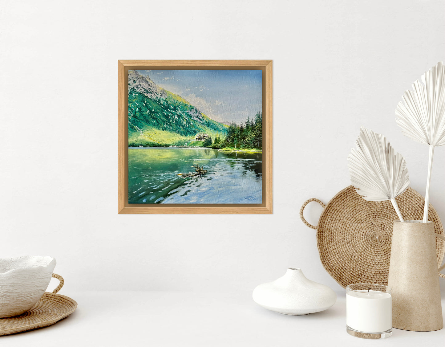 “Morskie Oko in the Tatra Mountains” oil painting