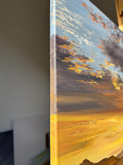 "Swiss Alps at sunset"