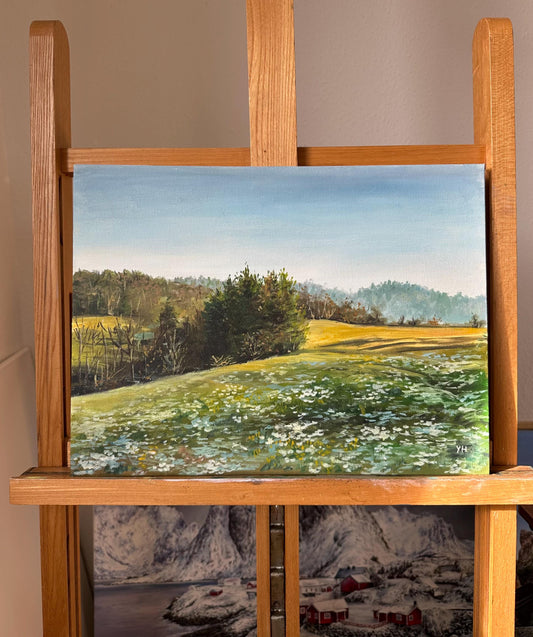 "Lautertal Hills" oil painting