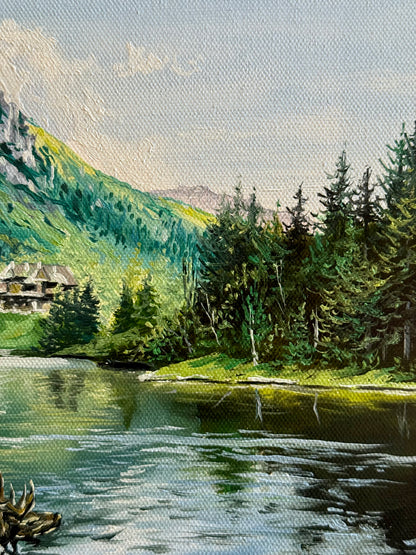 “Morskie Oko in the Tatra Mountains” oil painting