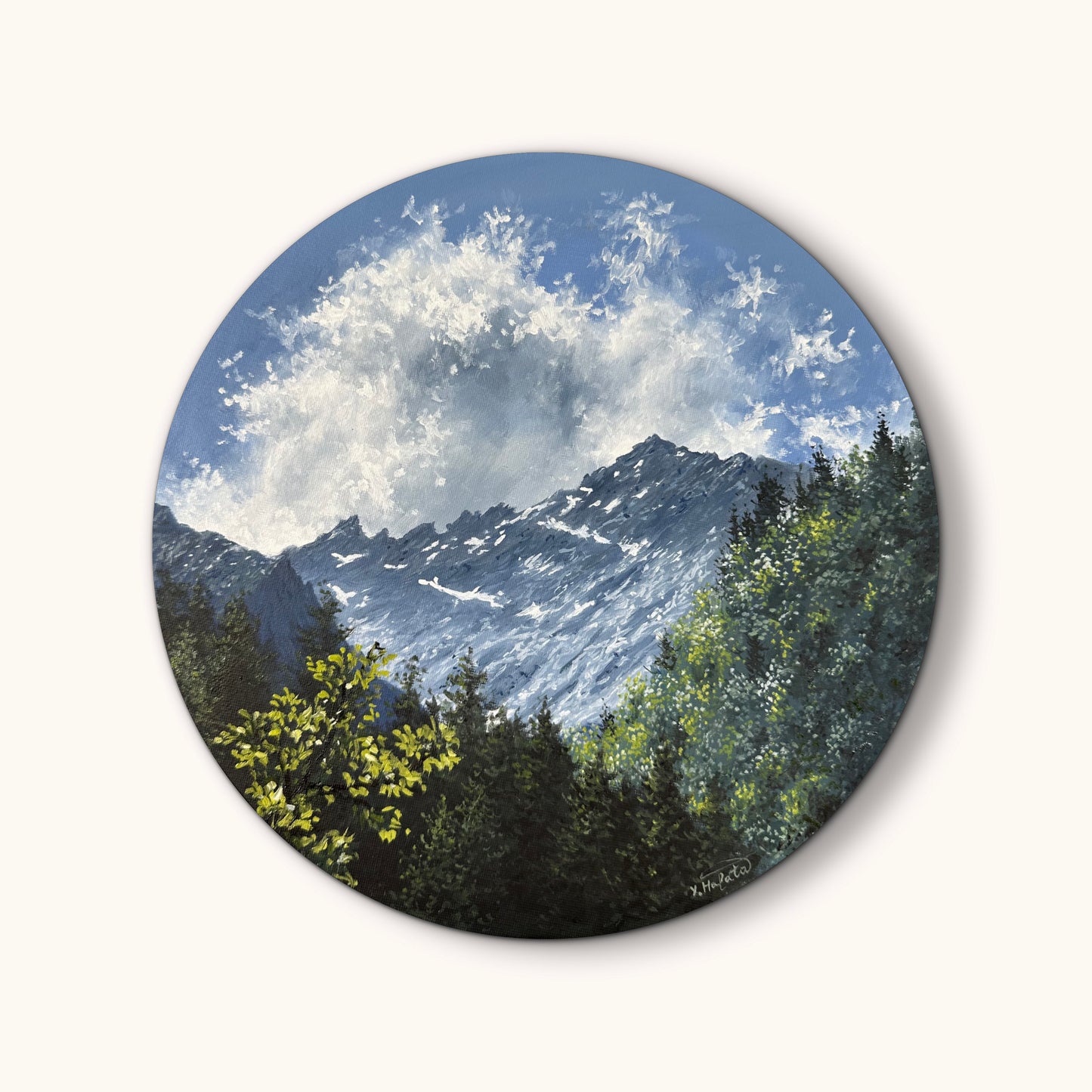 „Höllental“ oil painting
