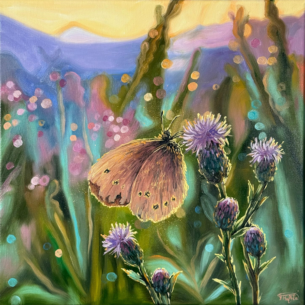 "Flüstern der Wiese" Ölgemälde