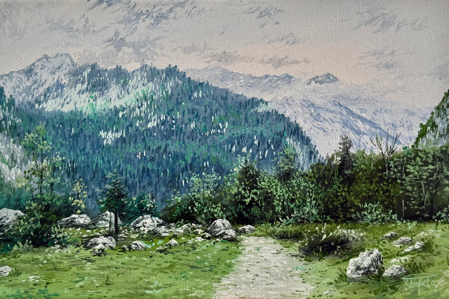 “Berchtesgaden” oil painting