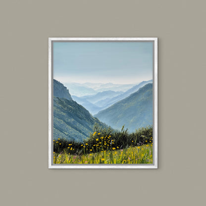 “Austrian mountains” oil painting