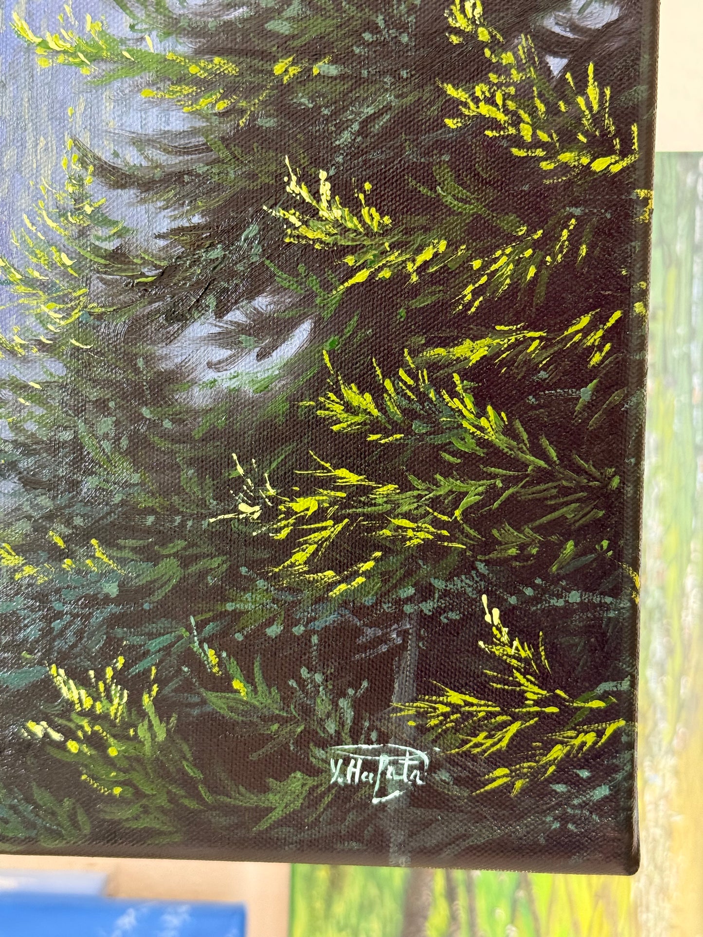 “First Light over the German Alps”oil painting
