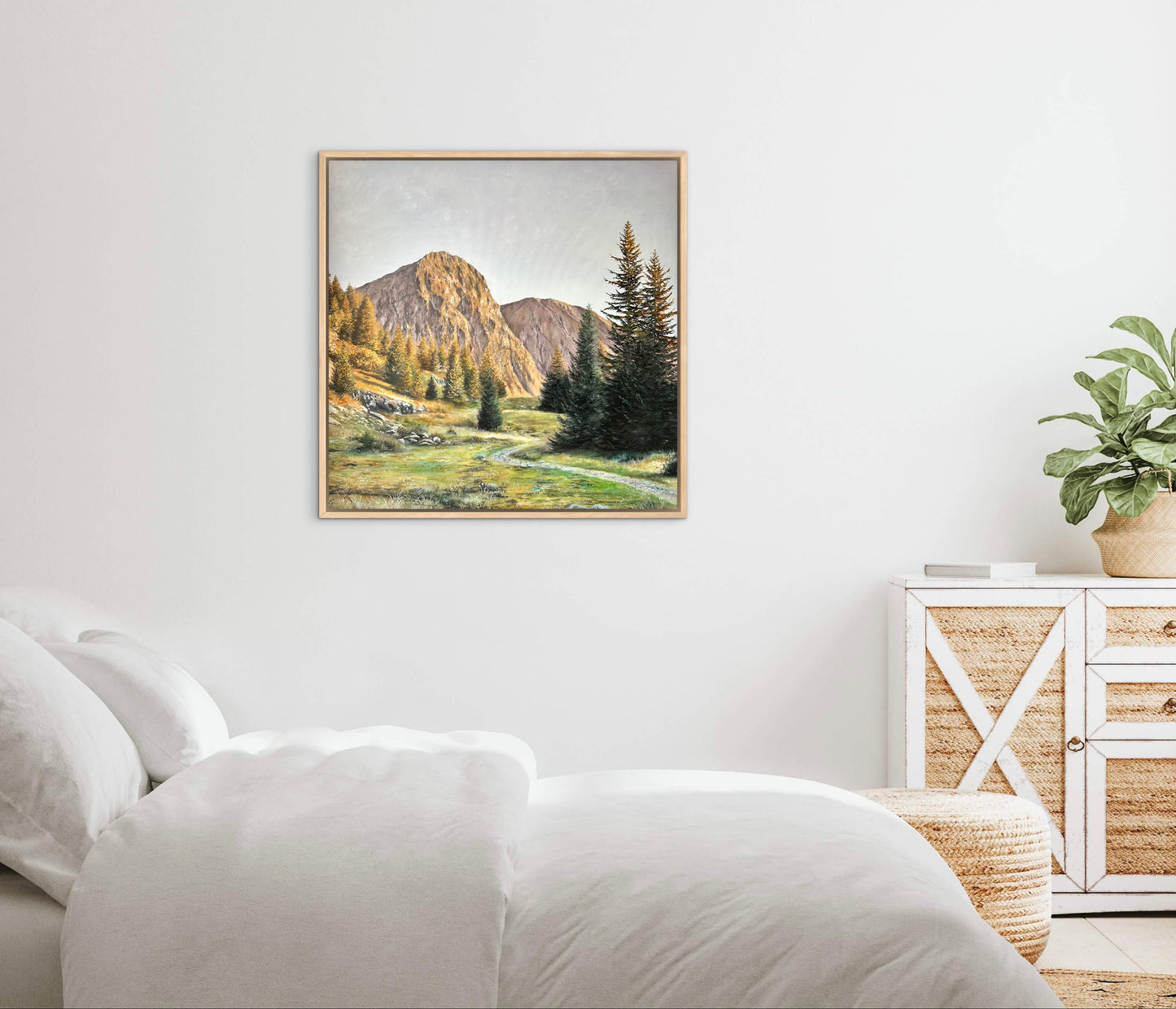 "Près du Lac Fourchu" oil painting