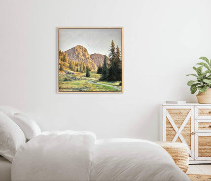 "Près du Lac Fourchu" oil painting