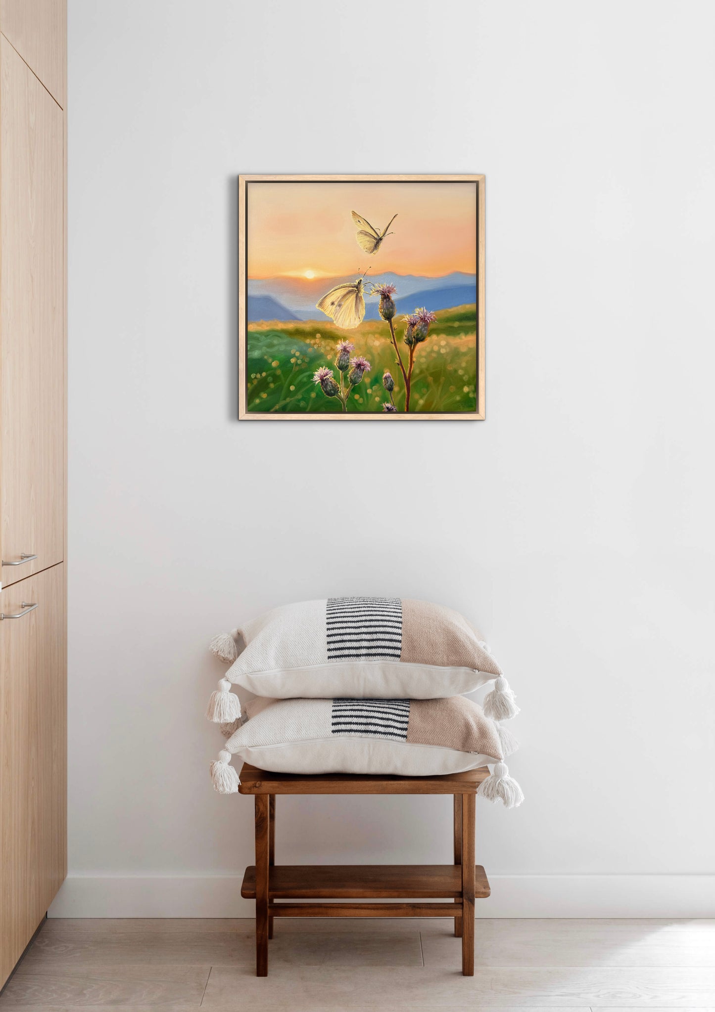 „Butterflies at Dawn“ oil painting