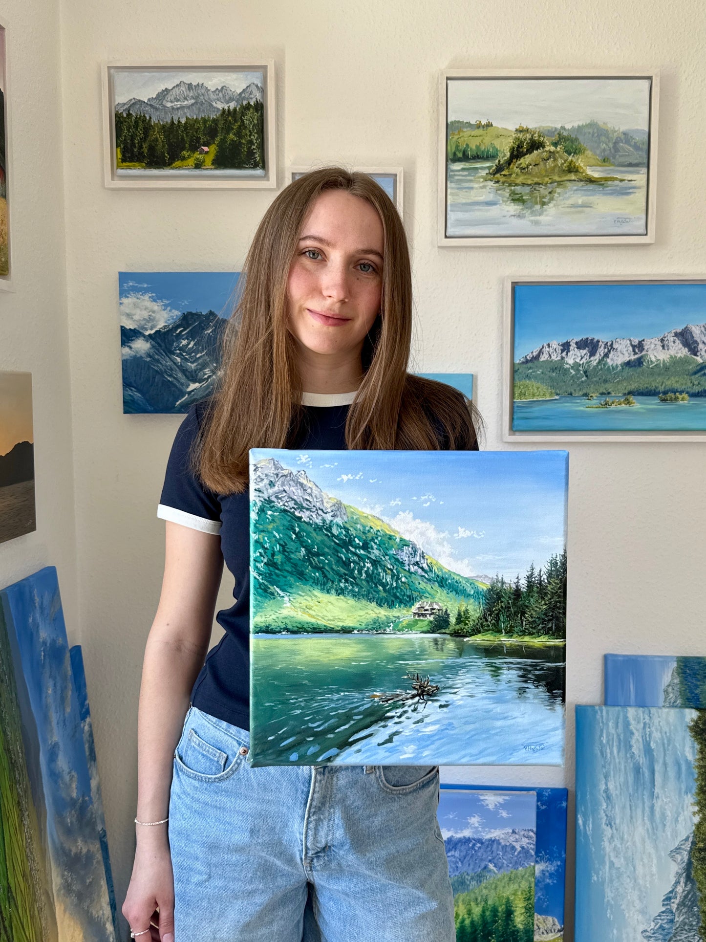 “Morskie Oko in the Tatra Mountains” oil painting