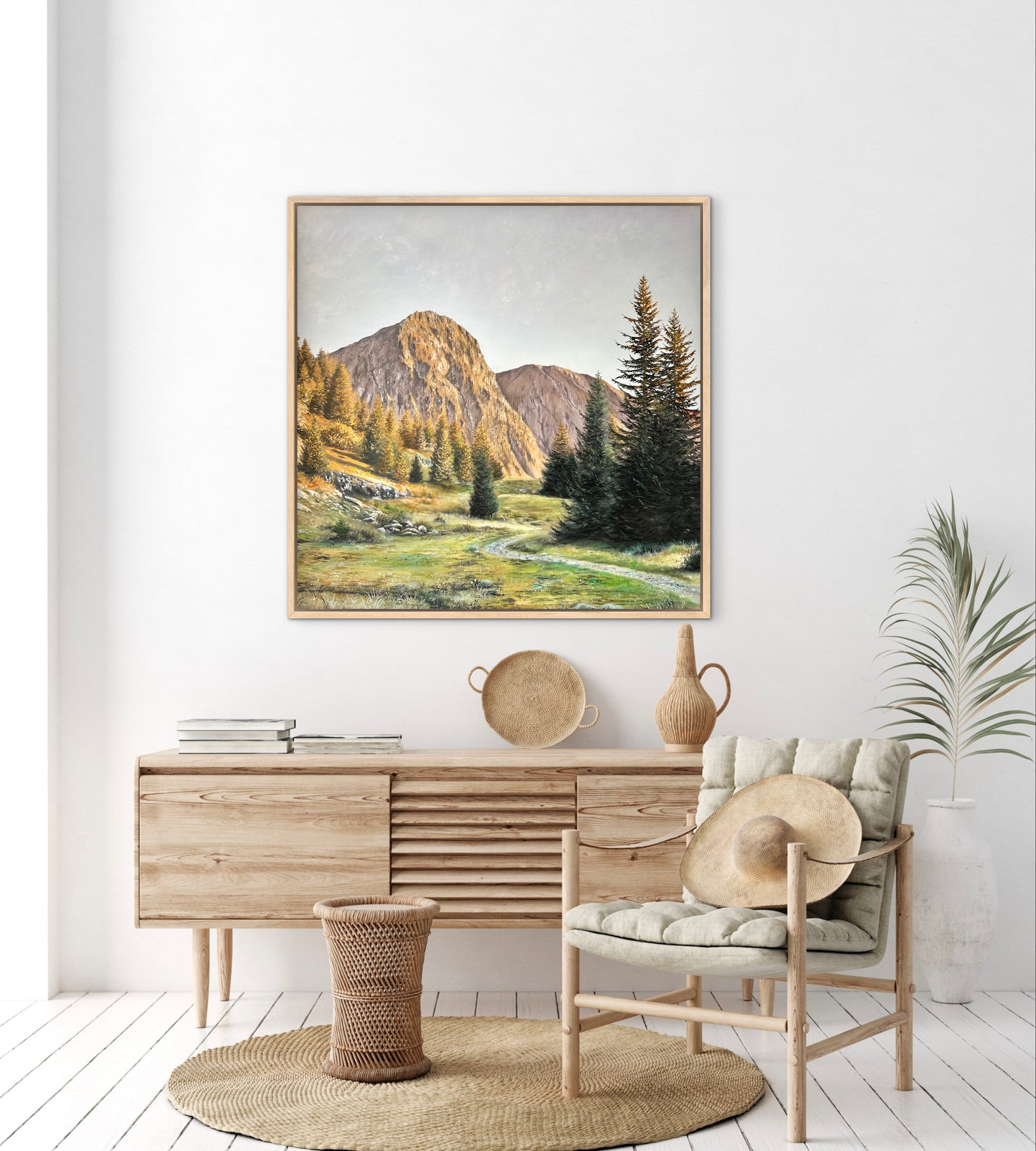 "Près du Lac Fourchu" oil painting