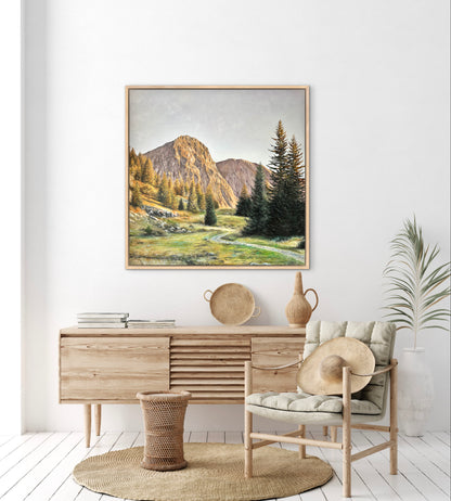 "Près du Lac Fourchu" oil painting