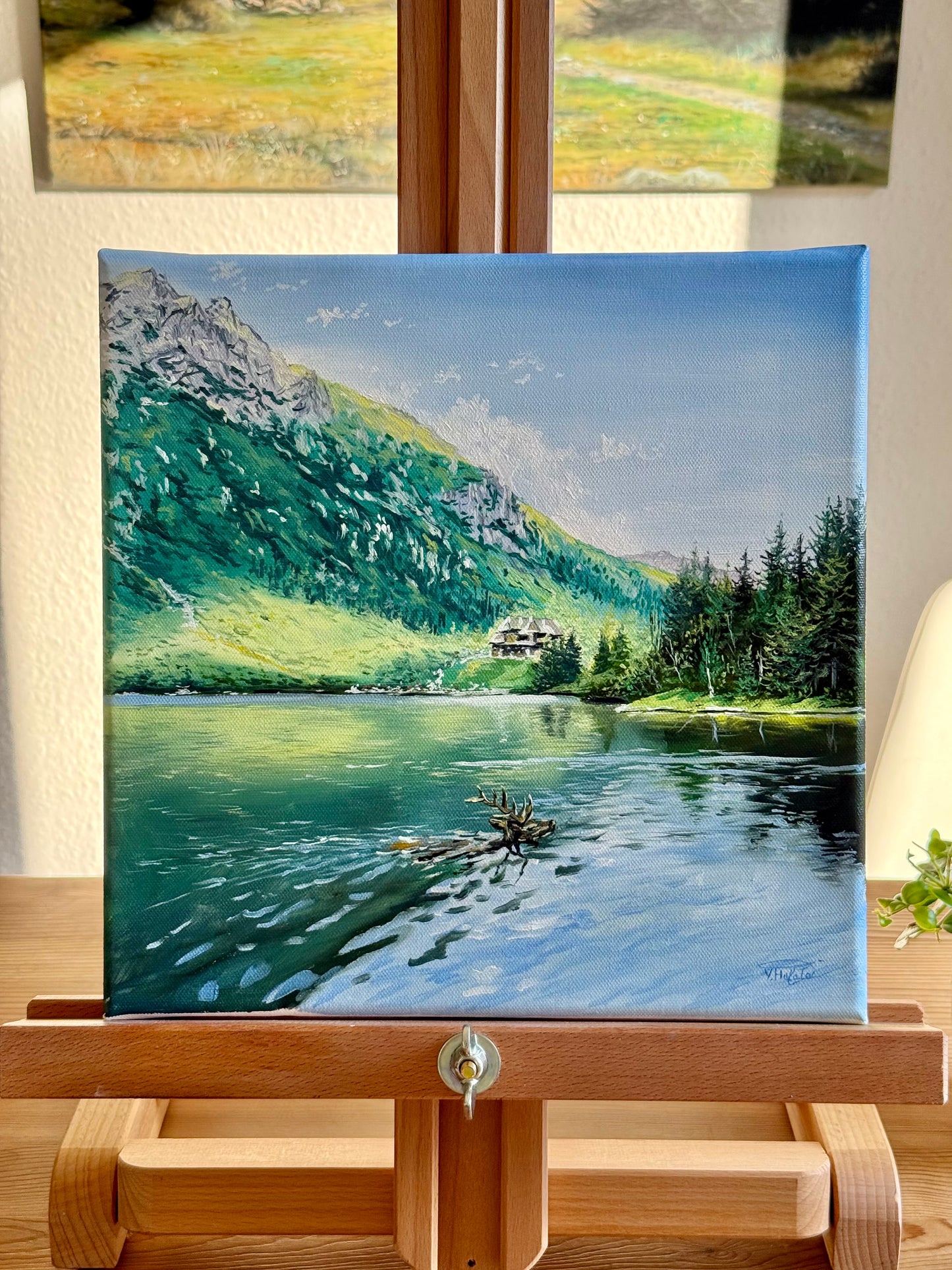 “Morskie Oko in the Tatra Mountains” oil painting