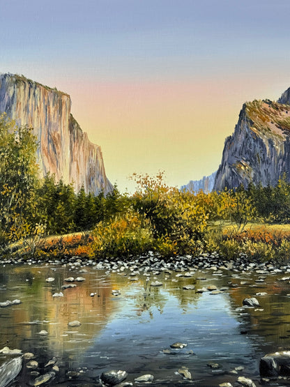 “Yosemite Valley” oil painting