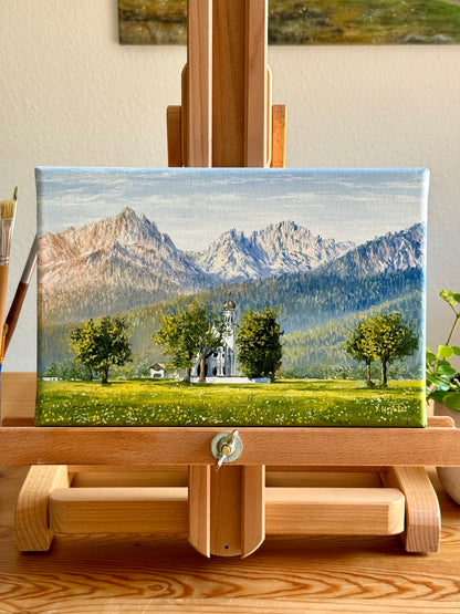 “St. Coloman Church, Bavaria” oil painting