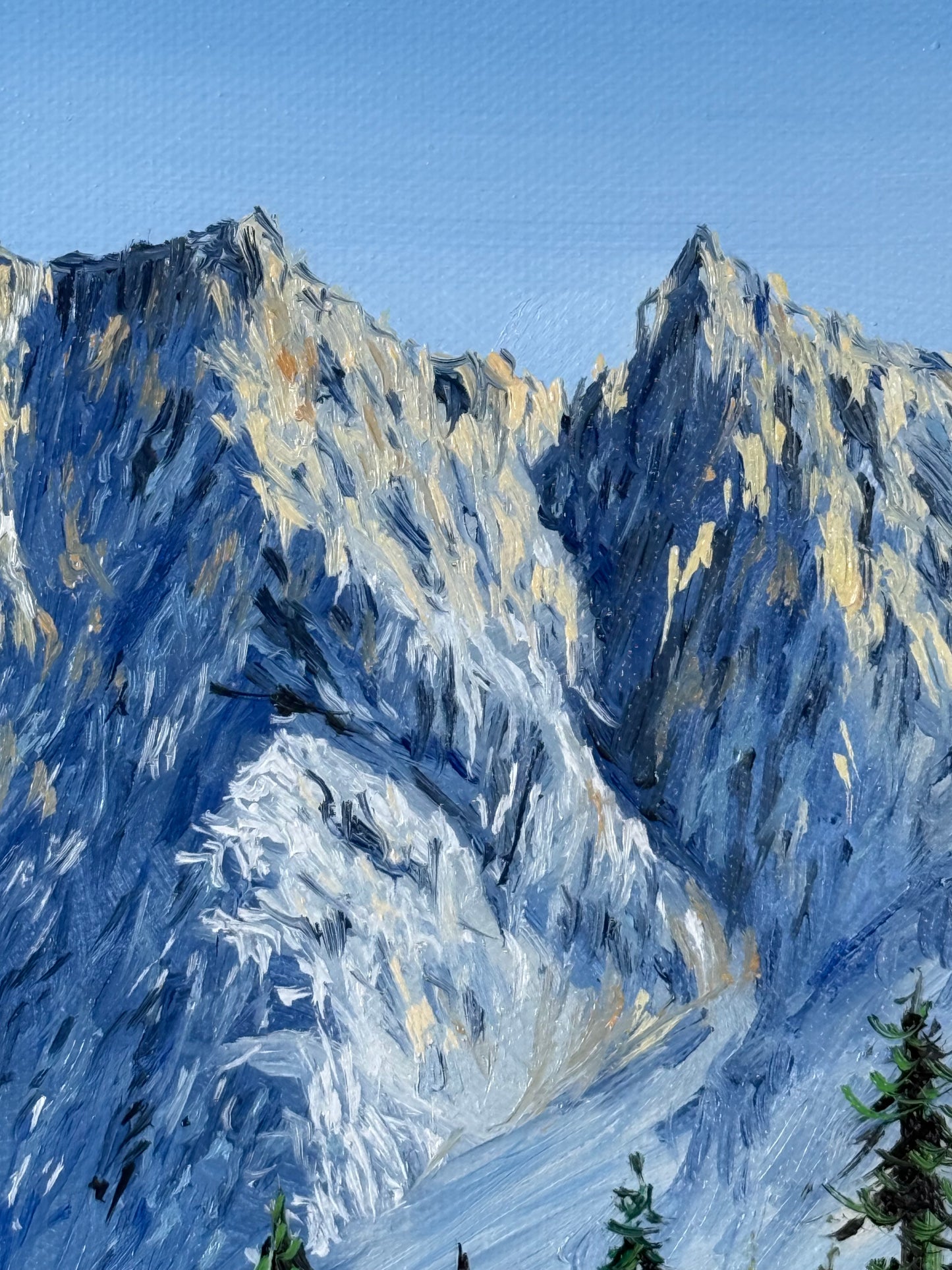 ”Emerald Lake in Canada“ oil painting