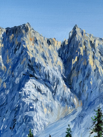 ”Emerald Lake in Canada“ oil painting