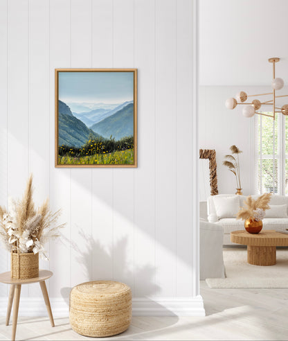 “Austrian mountains” oil painting