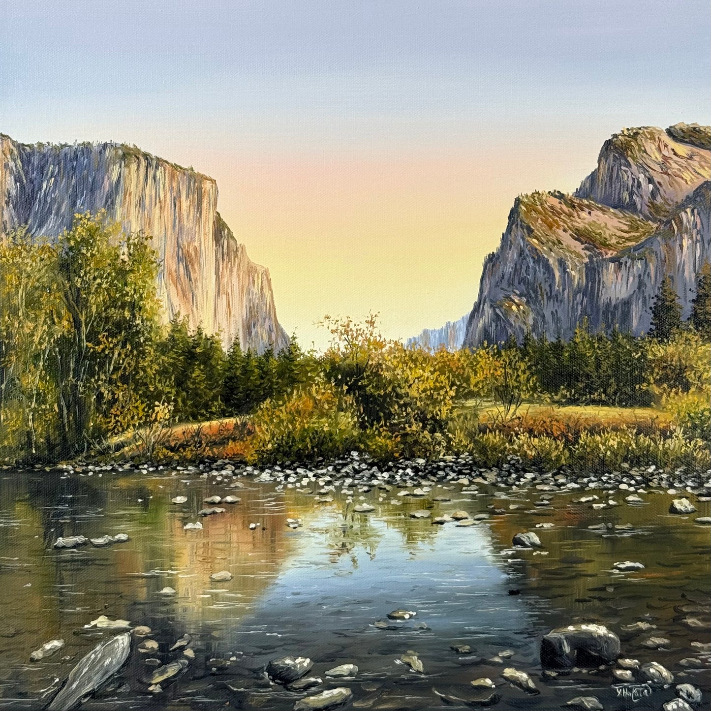 “Yosemite Valley” oil painting