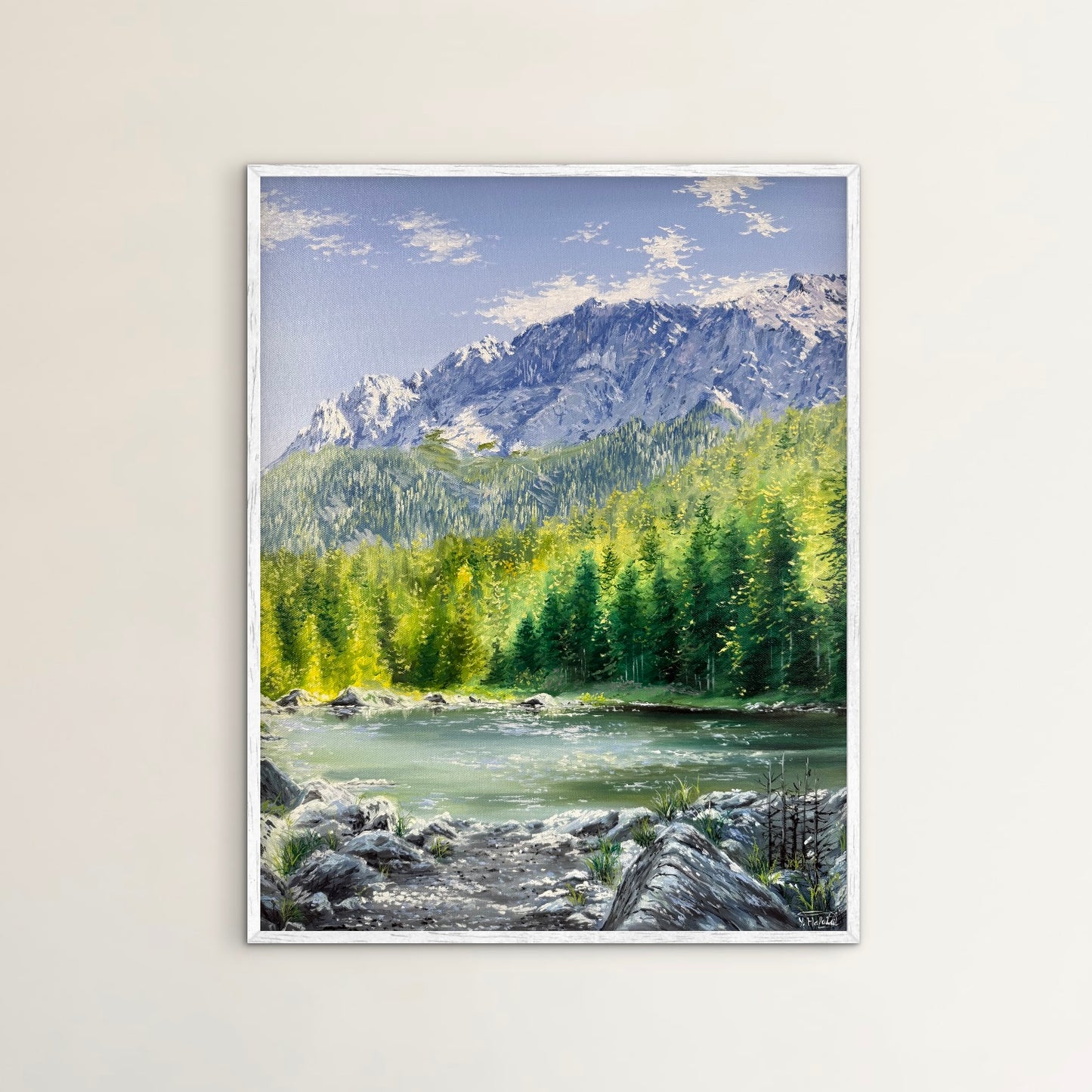 “Eibsee with Alps”