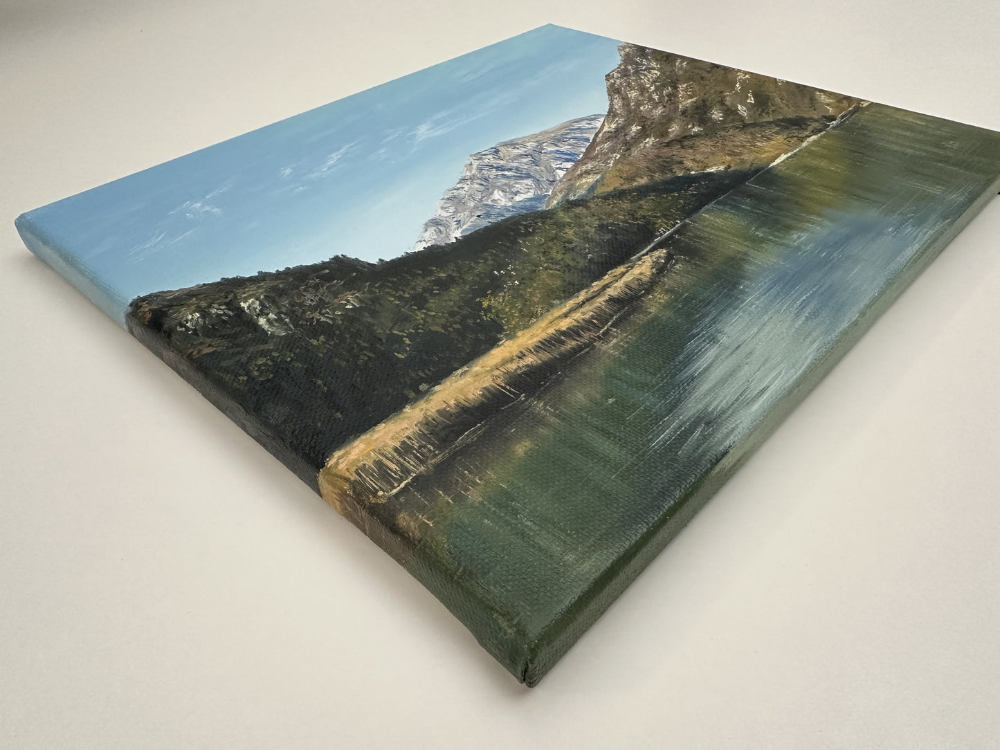 "Lago di Cavazzo" oil painting
