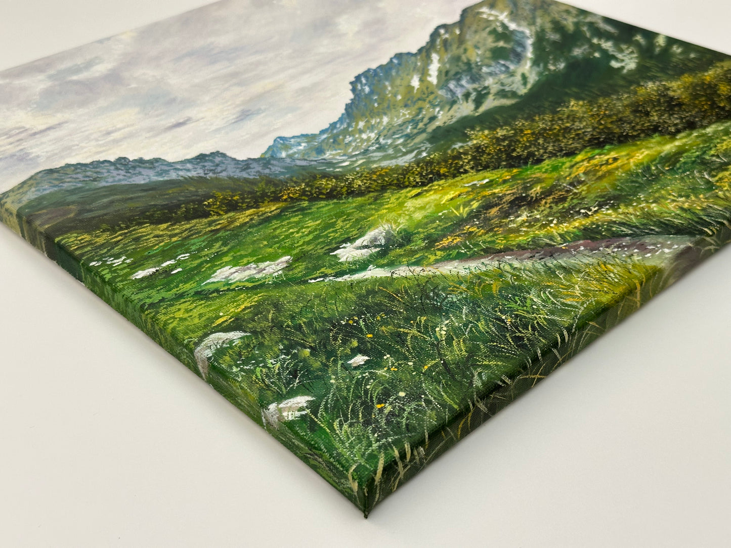 "Strbske Pleso" oil painting