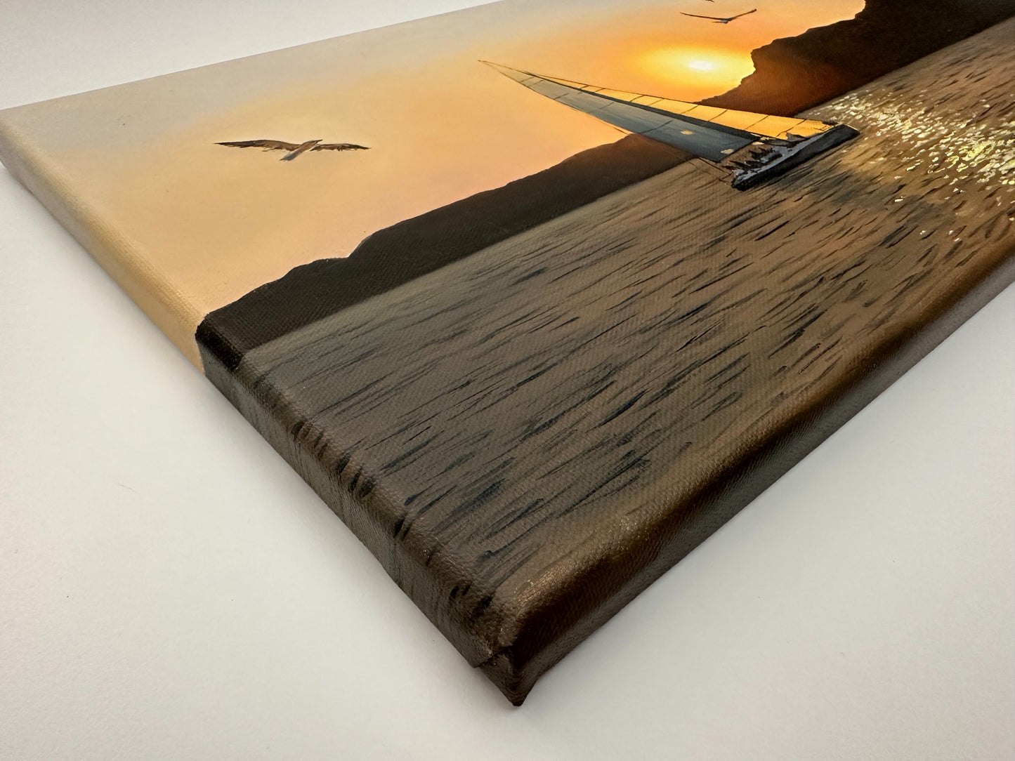 "Sunset over the Red Sea" oil painting