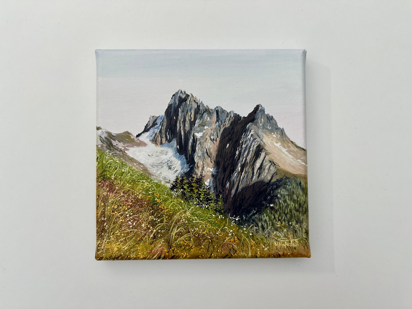 "Mount Sefrit" oil painting