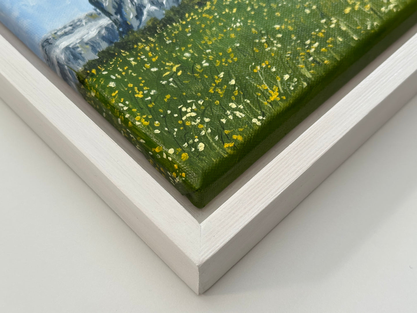 "Flowered Meadow of Seiser Alm" oil painting