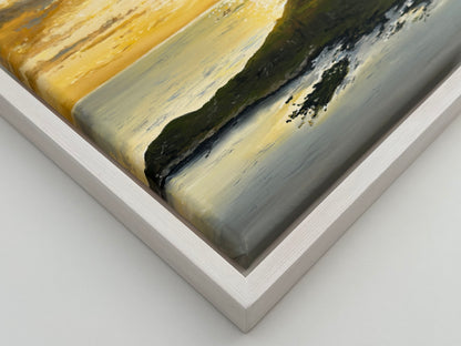 “Sunset over the Lofoten Islands” oil painting