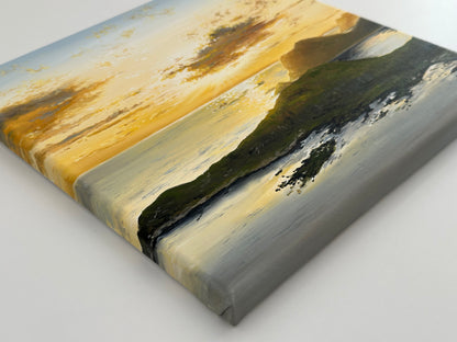 “Sunset over the Lofoten Islands” oil painting