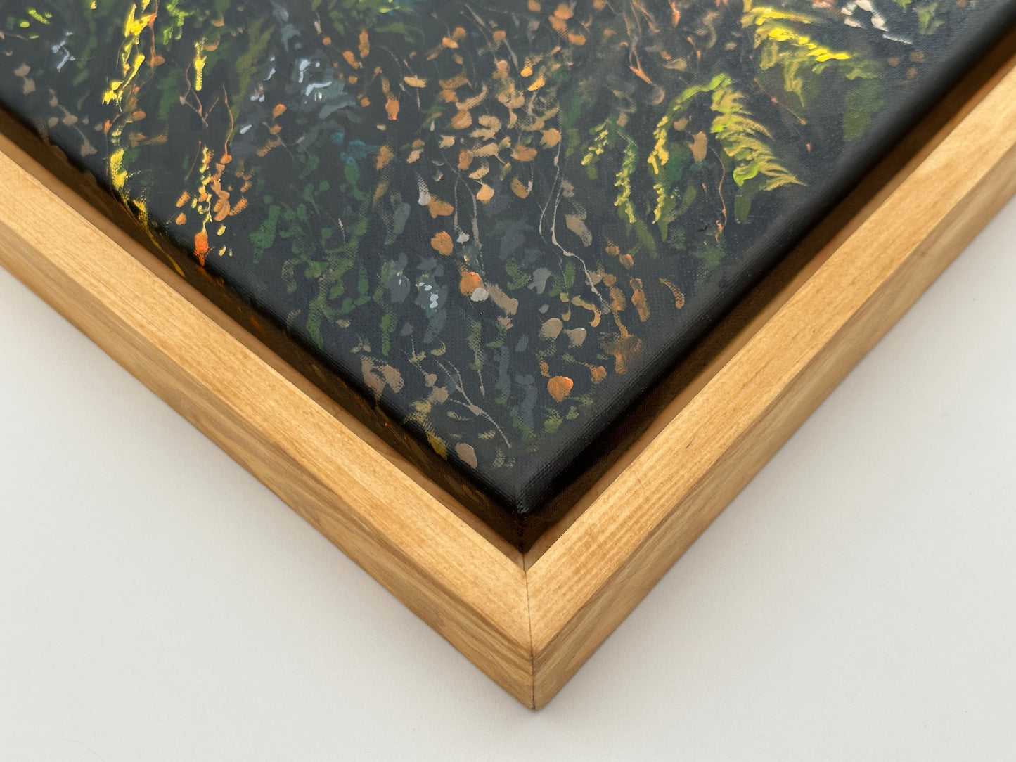 “Sunlit Forest” oil painting