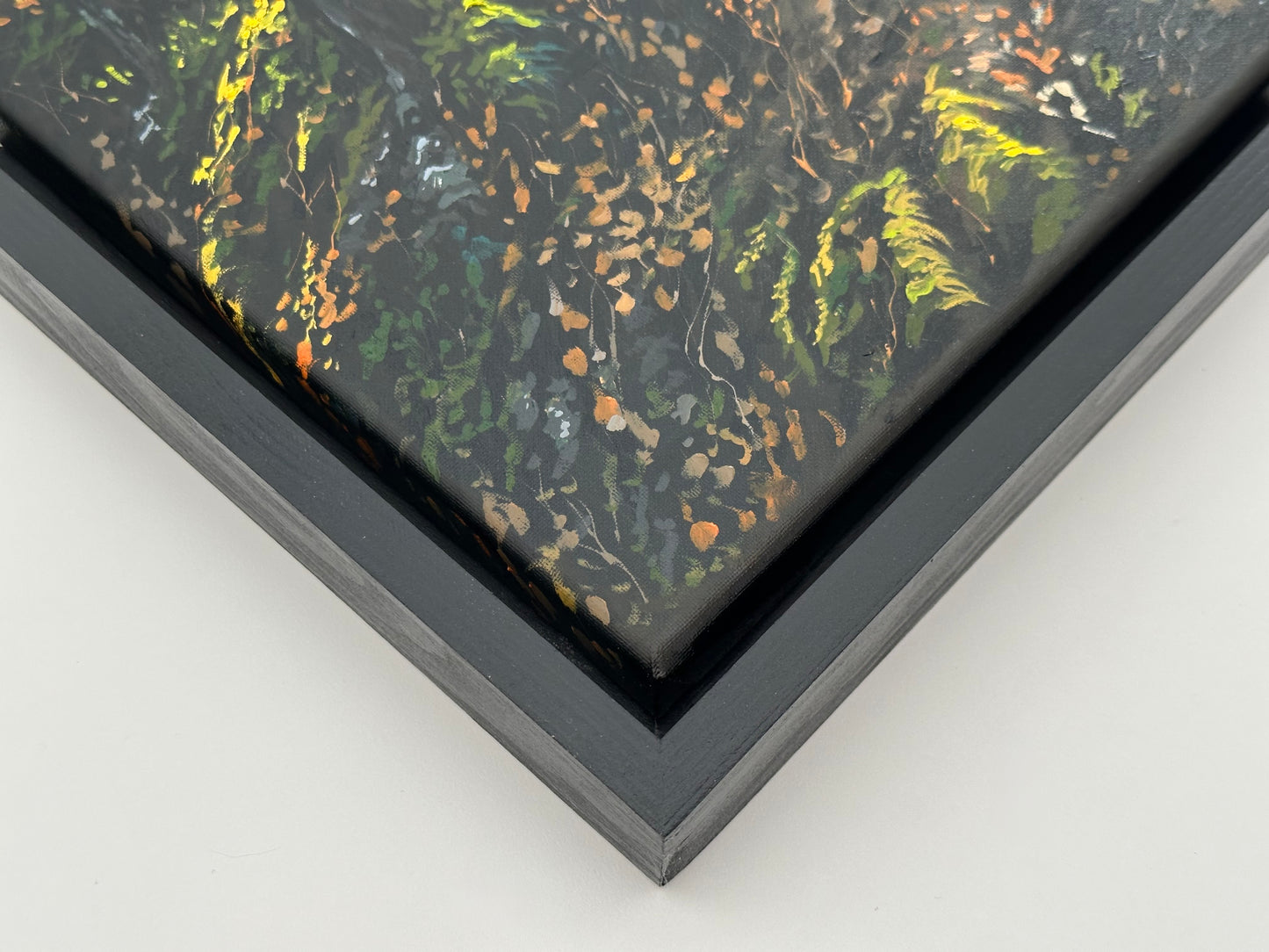 “Sunlit Forest” oil painting