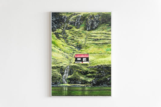 "House among the green cliffs"